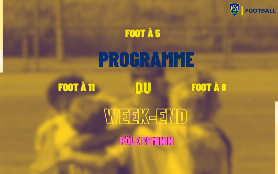 Le planning du week-end du 26 et 27 septembre est ...